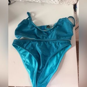 Blue Sparkling Triangl Bikini